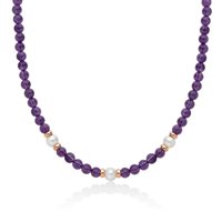 Collana Miluna Donna I SEGRETI DELLA NATURA in Argento Ametista PCL6562